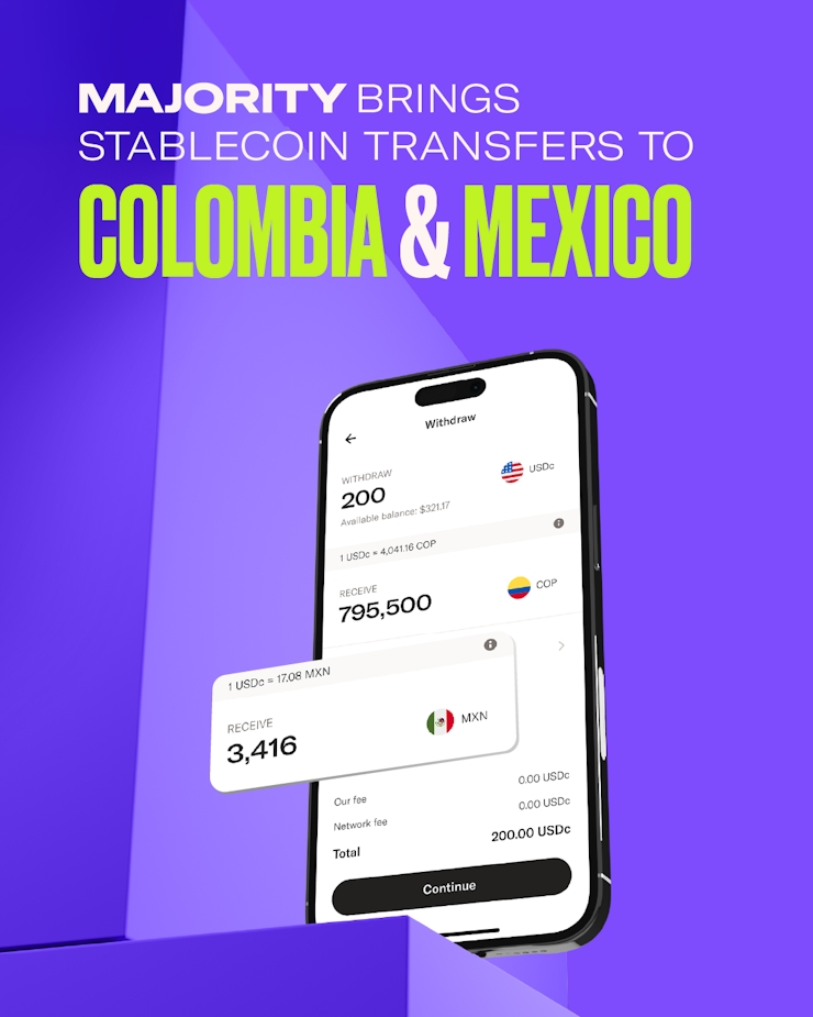 MAJORITY revolutionizes international transfers with stablecoins