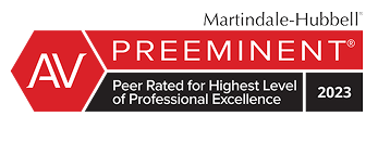 Martindale-Hubbell AV Preeminent 2023 award logo