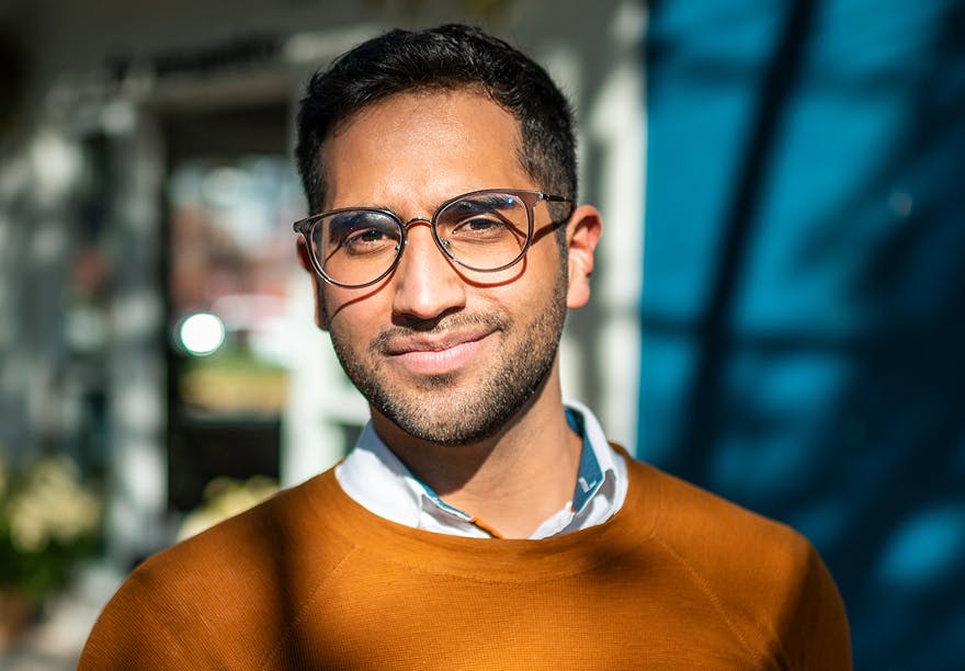 man smiling