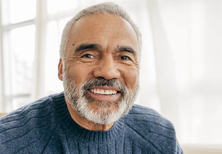 Man smiling