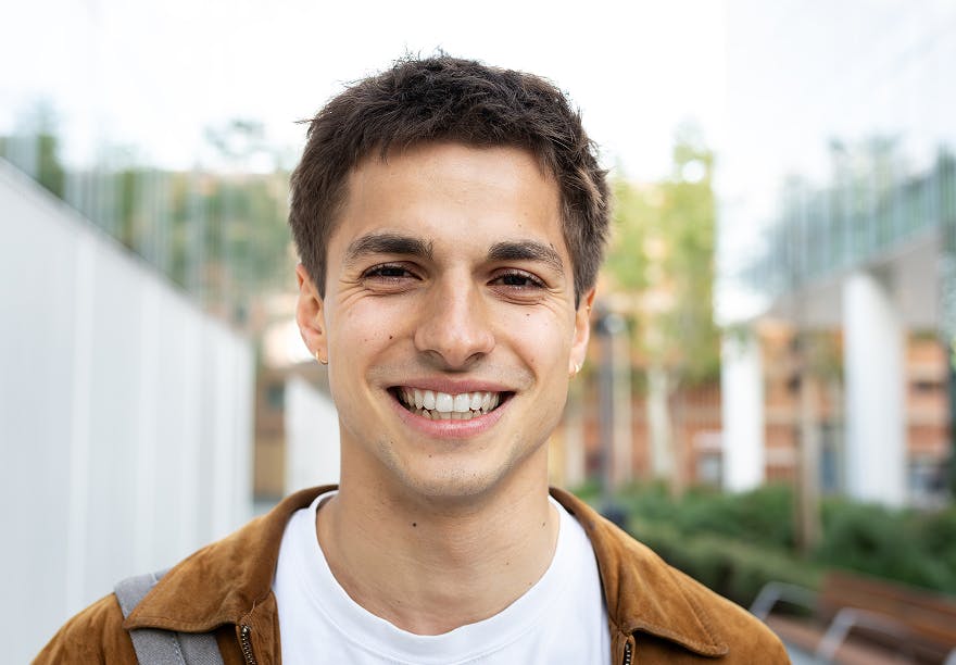man smiling