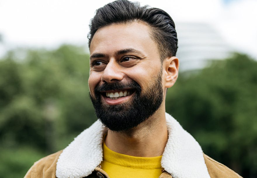 man smiling