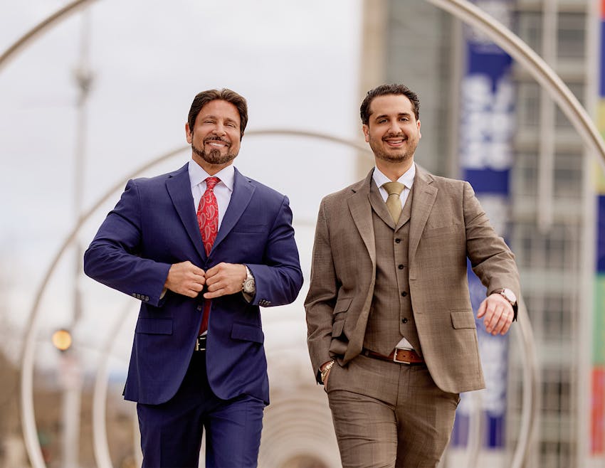 two attorneys walking