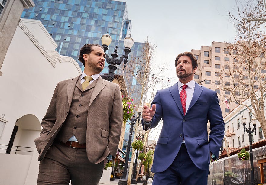 two attorneys walking