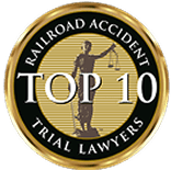 Top 10 Railroad Accident Trial Lawyers logo