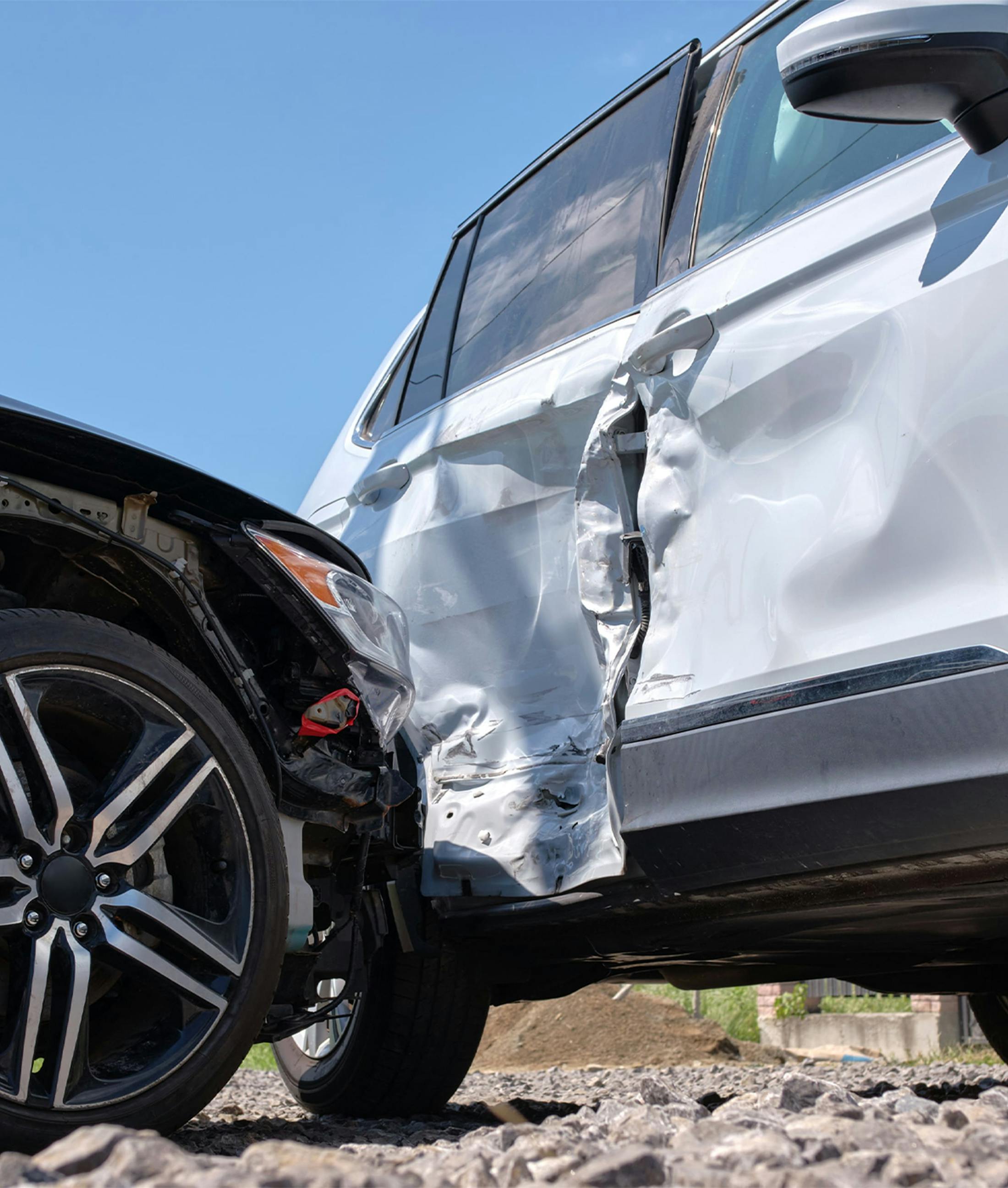 crashed car