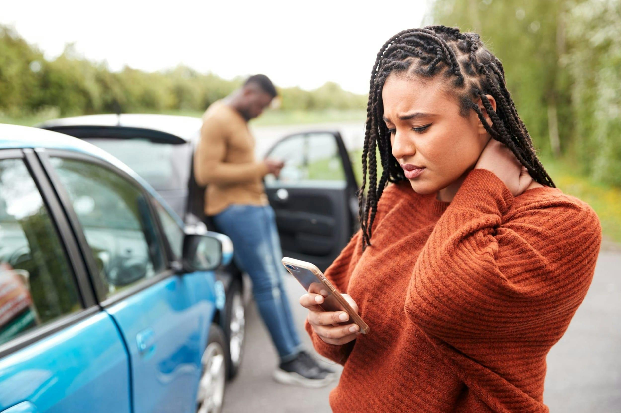 people who were just in a car accident