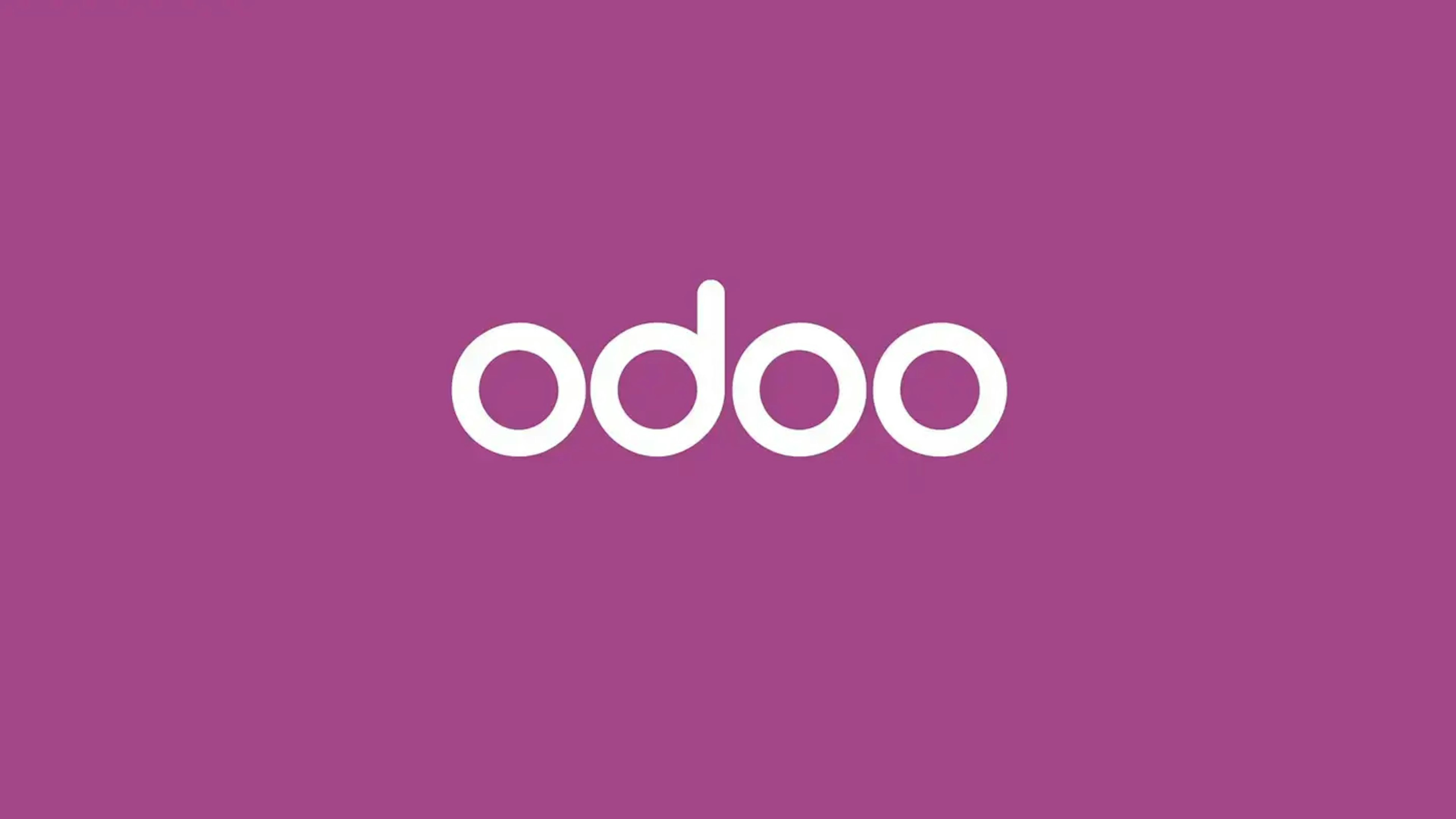 A purple Odoo banner