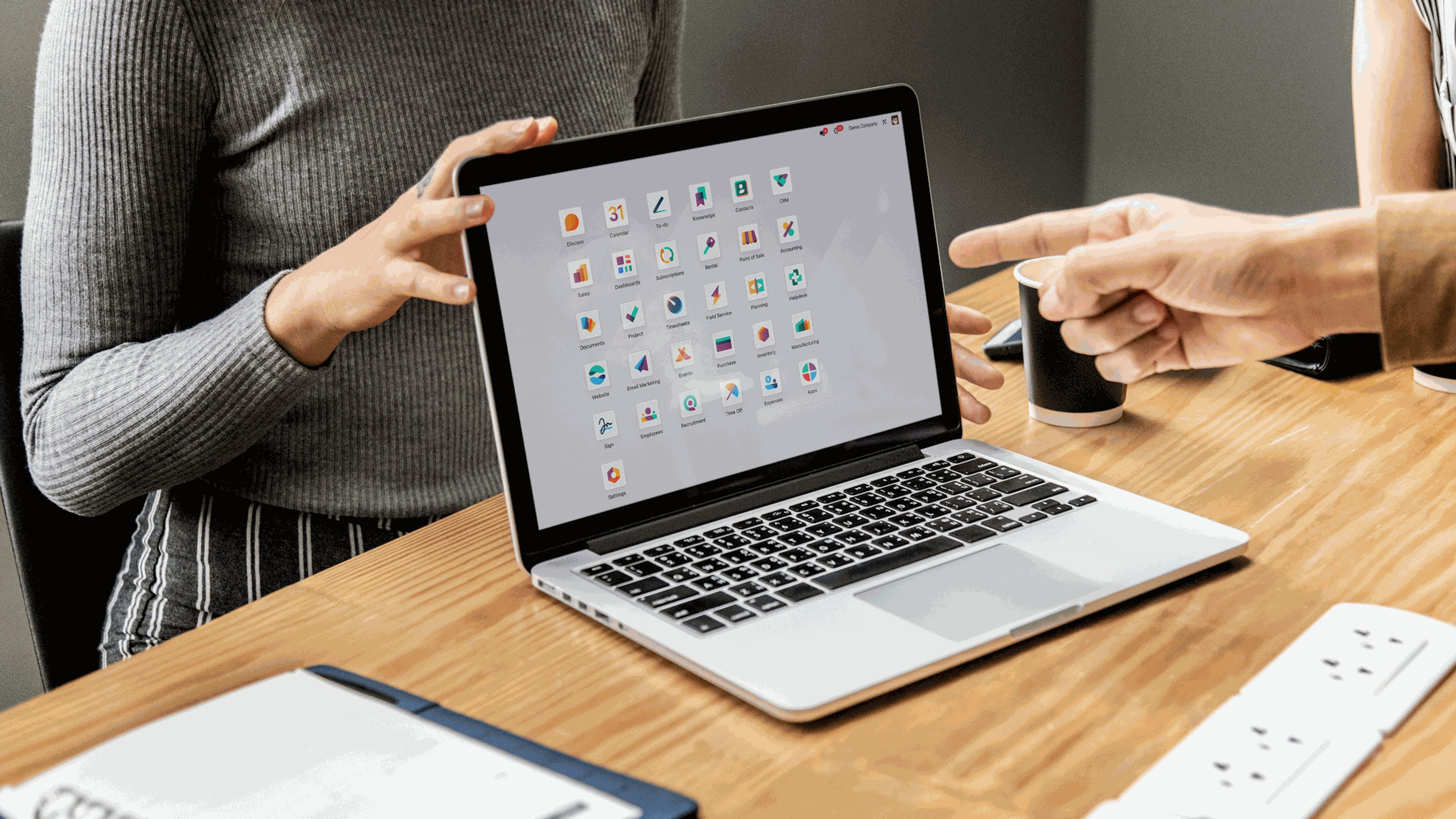 Computer with Odoo modules