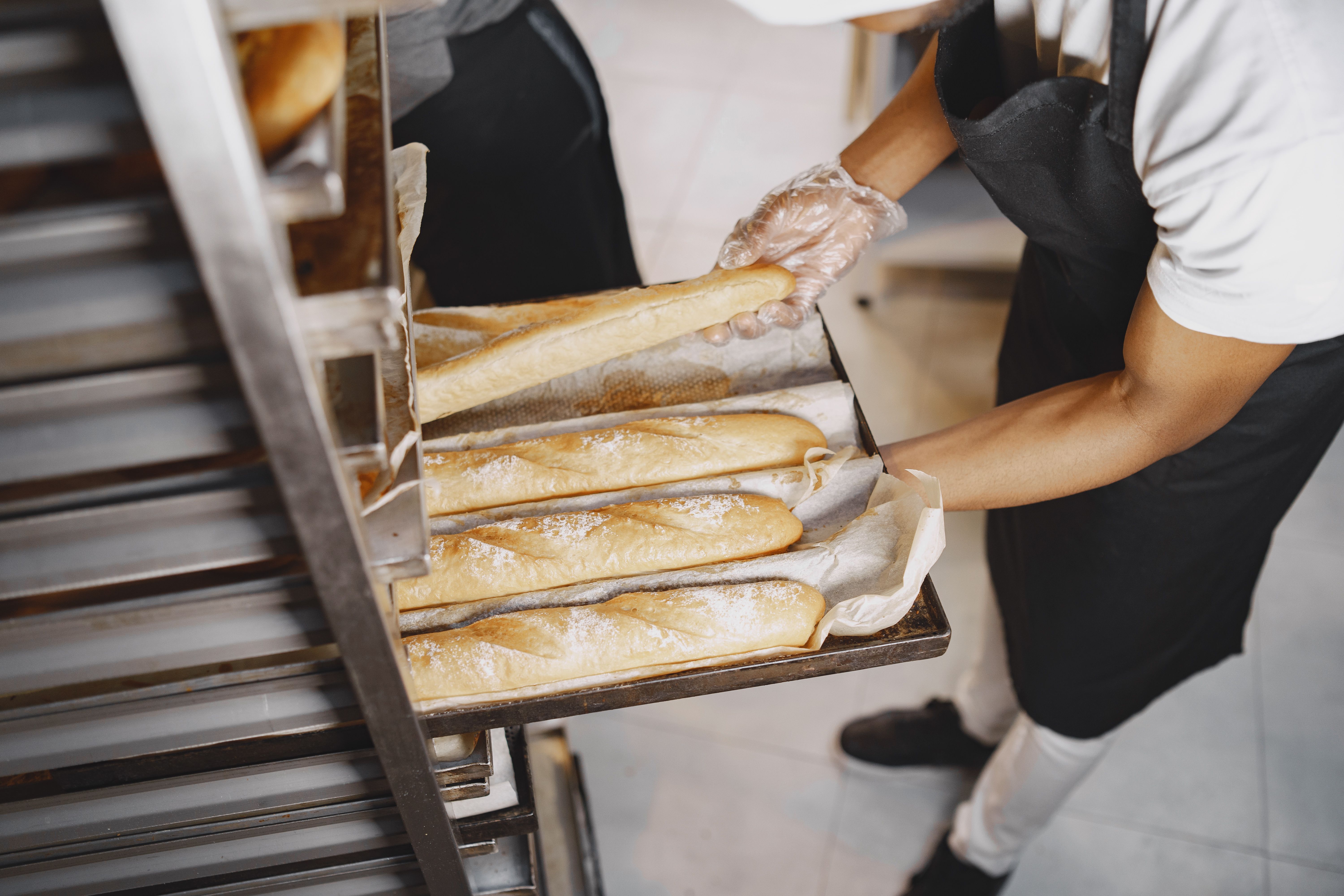 Bread out of the oven
