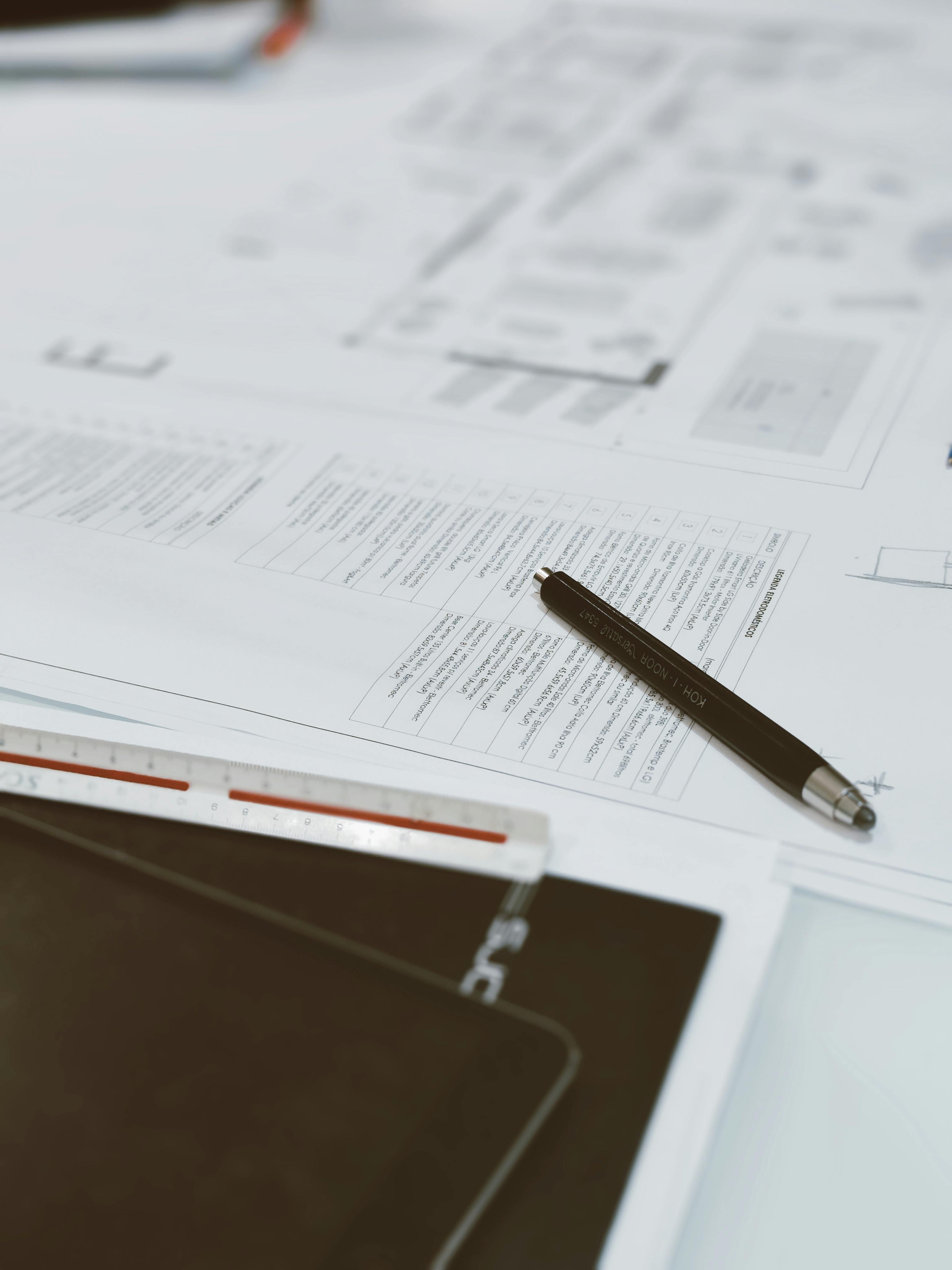 Reports on an office desk