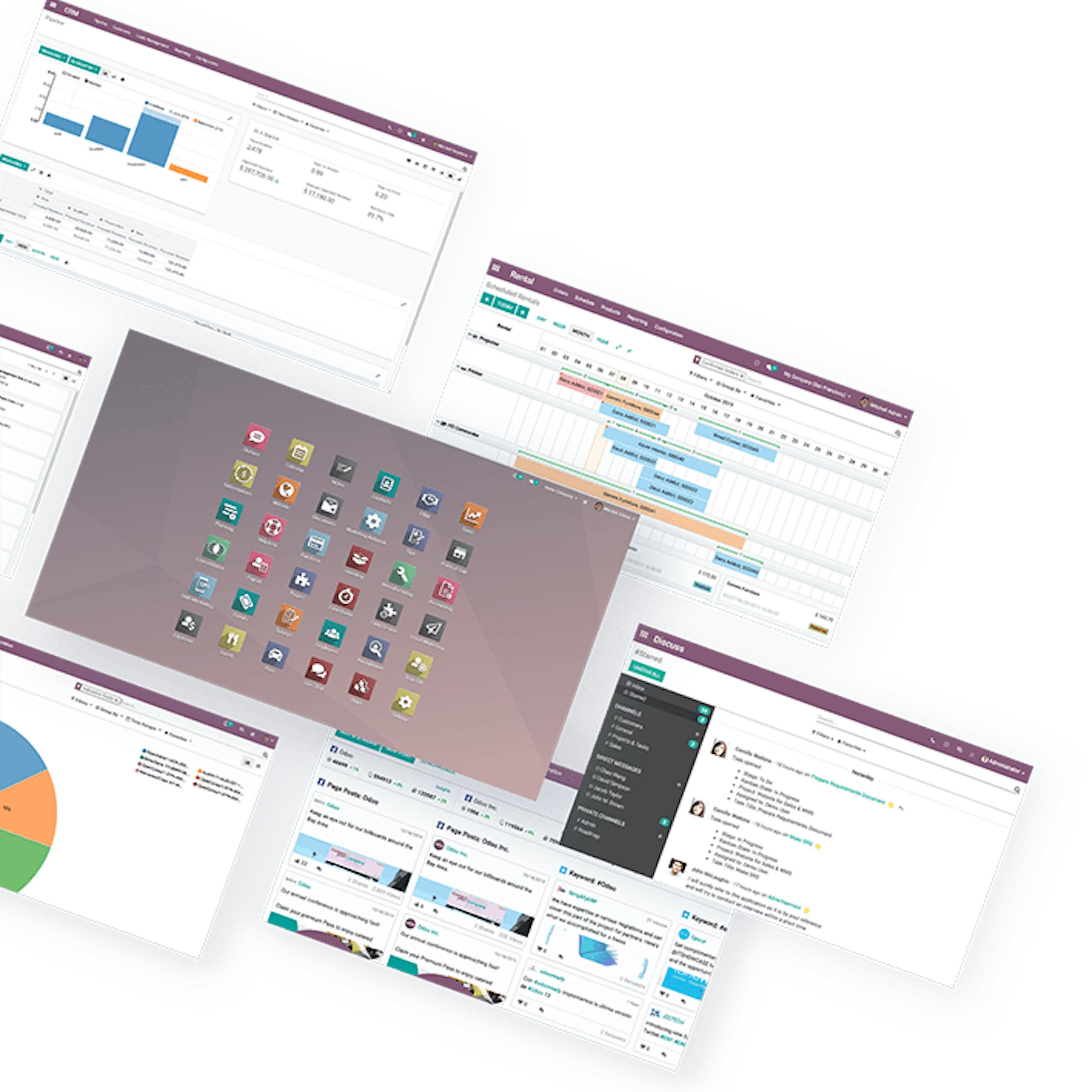 Odoo-schermen