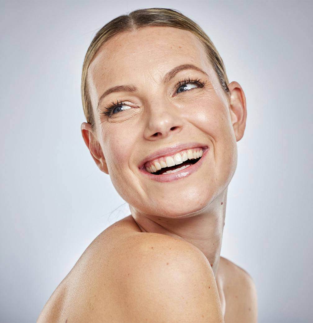 woman smiling