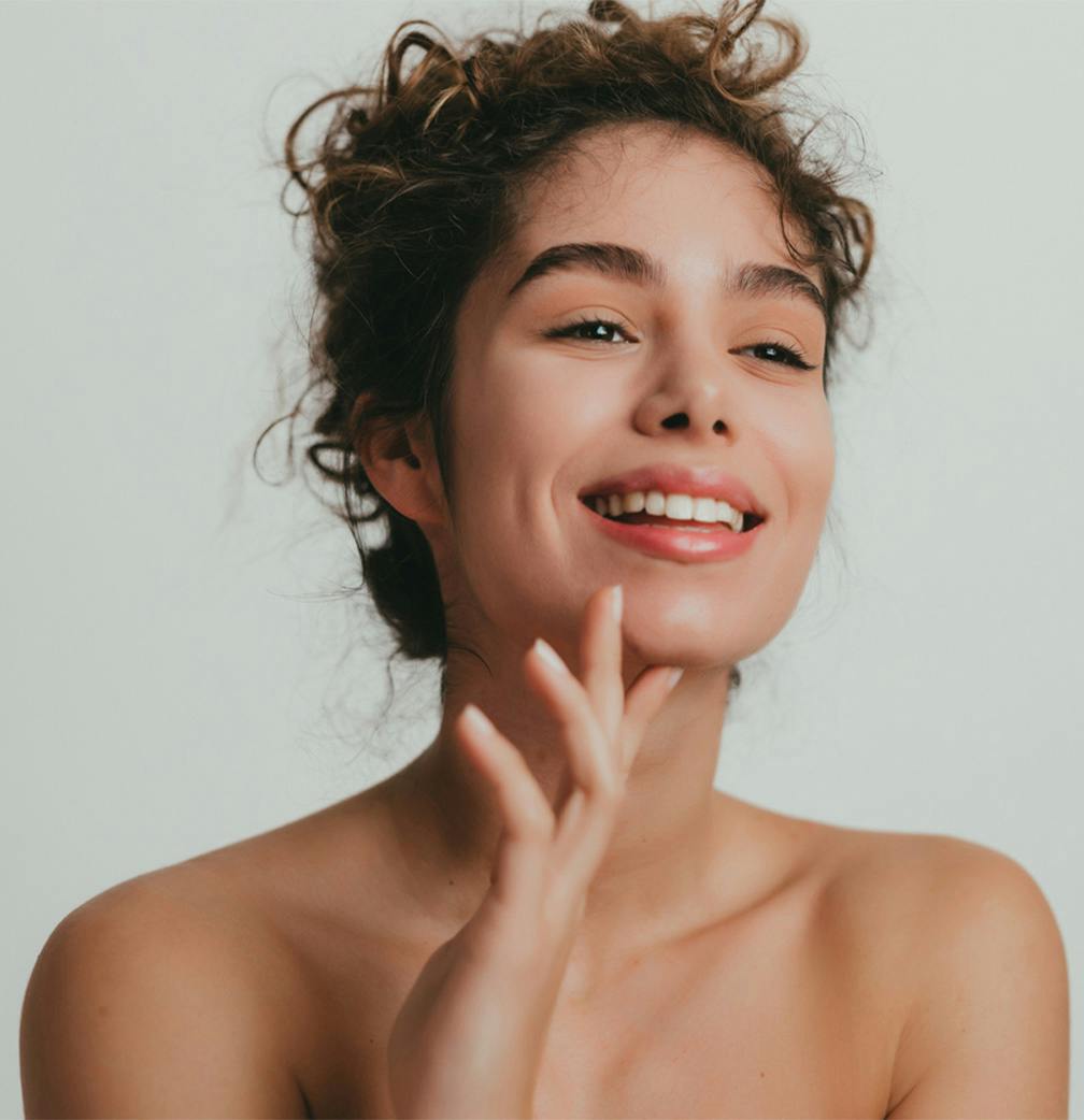 woman smiling