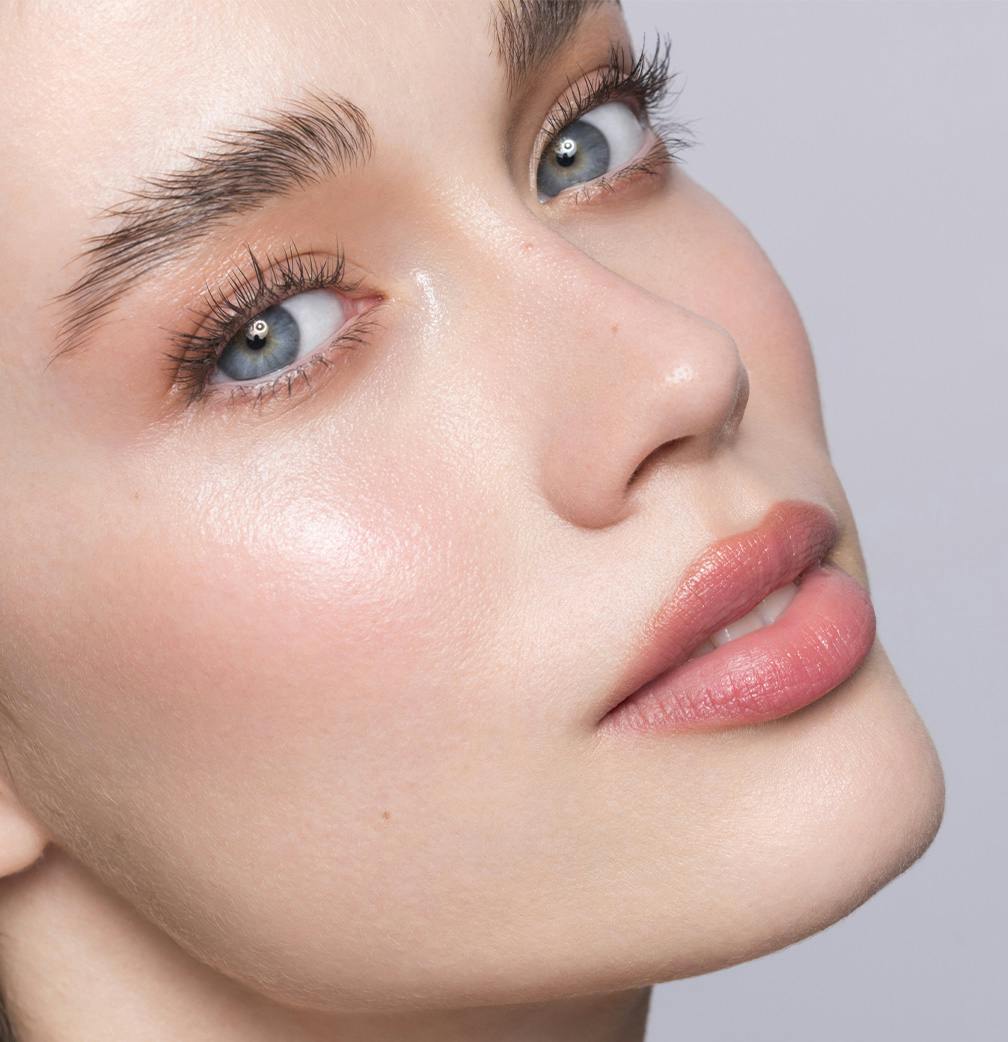 close up of womans face