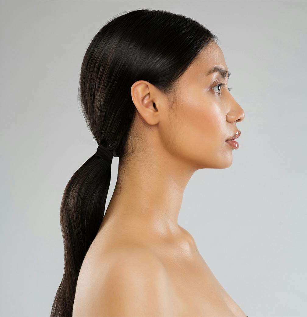 womans side profile of face