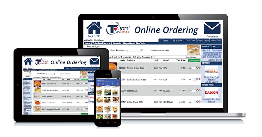 Lady Lodge Online Ordering on Laptop iPad tablet and iPhone 