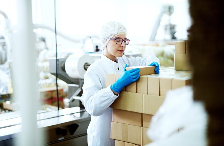 Food Safety lady in Factory 