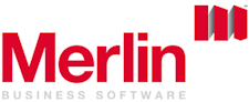 Merlin Business Software Logo  Red Merlin Business Software Logo