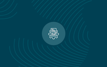 Erudus Update Blue Erudus Icon with fingerprint background