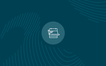 The Takeaway Cover Art  Blue erudus the takeaway icon on blue background with finger print background