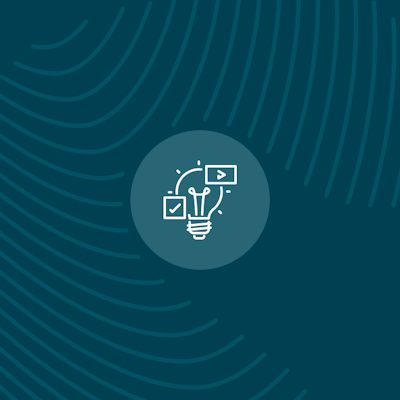 Erudus Tips & Tricks Cover Art Blue Erudus tips and tricks lightbulb icon in the middle of a dark blue background with light blue fingerprint pattern