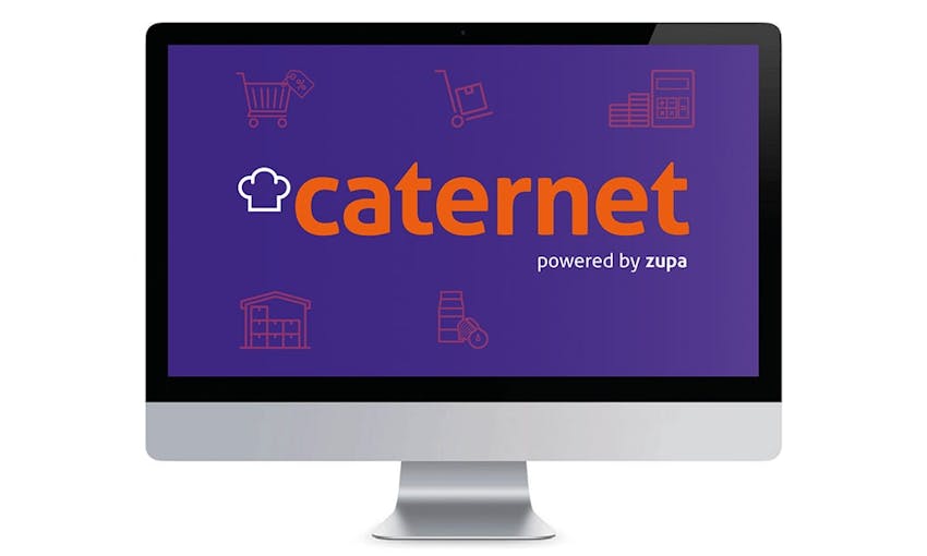 Caternet, Powered by Zupa screensaver on desktop computer 