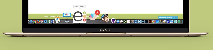 Erudus One App on macbook dock 