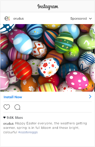 Wholesalers, are you getting ready for easter? mockup instagram post from erudus calling food service outlets to get ready for easter