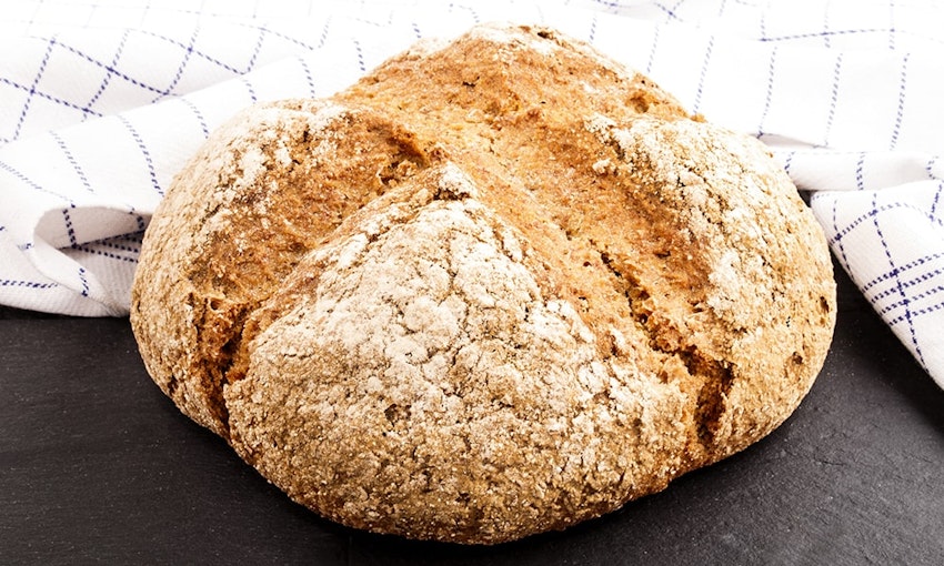 Soda Bread a loaf of freshly baked crusty soda bread