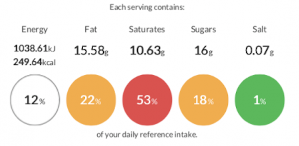 erudus product specification for chocolate mousse and caramel short bread cups with calorie and nutritional information  