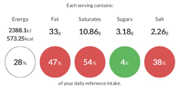 erudus scandic foods wild boar frankfurter product specification with calorie and nutritional reference intake 