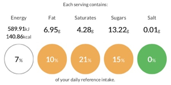 erudus product specification for gluten free brownies with calorie and nutritional information 