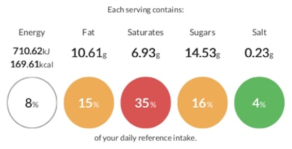 erudus shaken udder salted caramel bread and butter pudding product specification with calorie and nutrition information 