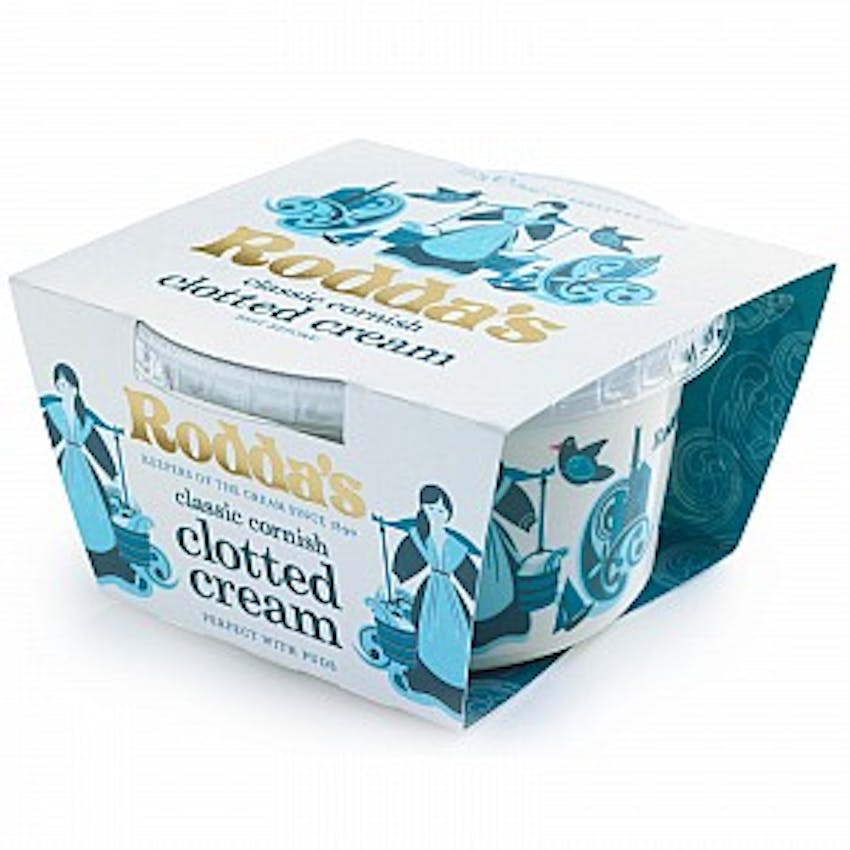 product packshot of rodda's classic cornish clotted cream 