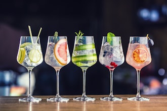 A selection of gin cocktails