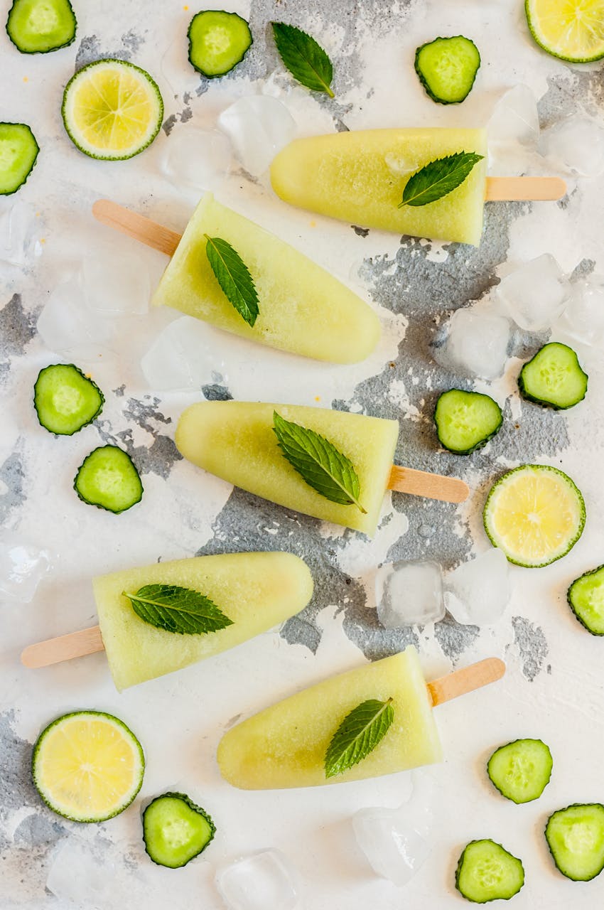 Gin ice lollies