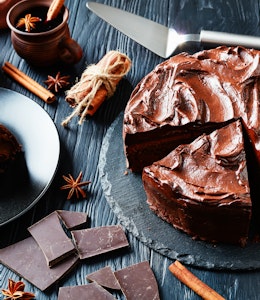 allergy friendly free from vegan chocolate cake with chocolate ganache 