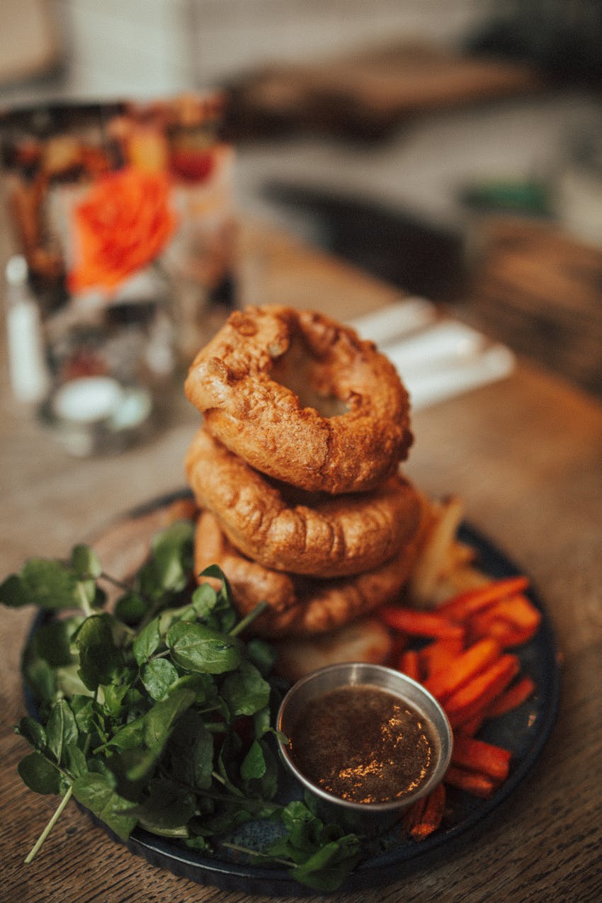 Yorkshire puddings as part of a roast dinner