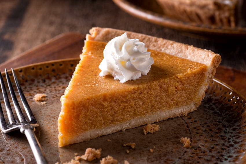 A slice of Pumpkin Pie