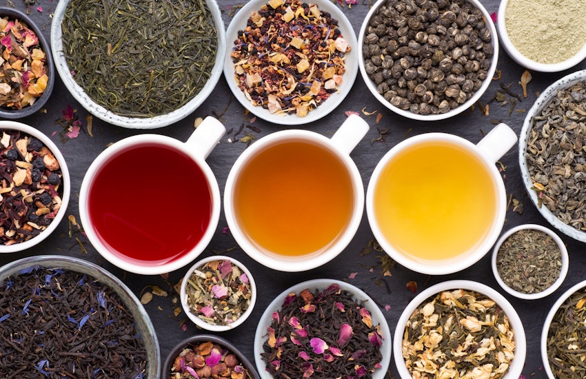 A selection of the world's most famous teas