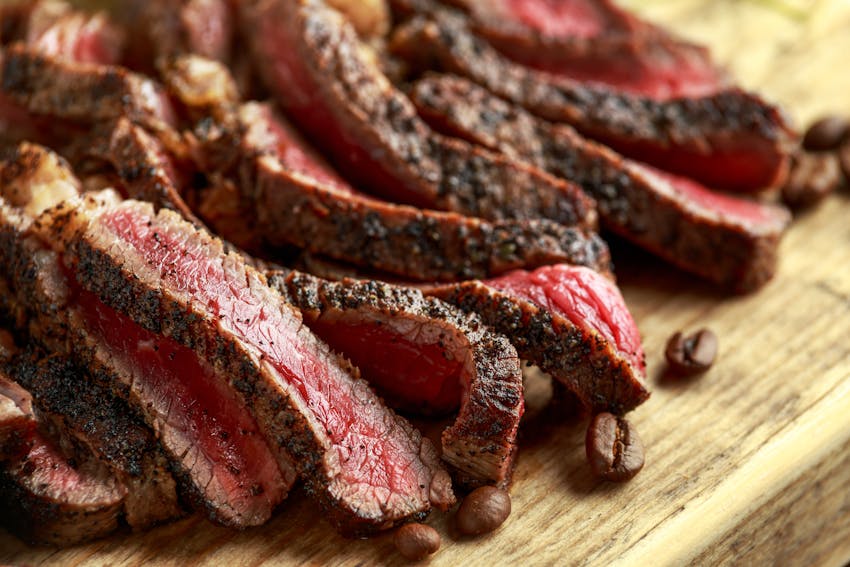 Best foods with coffee in them - Coffee-rubbed steak 