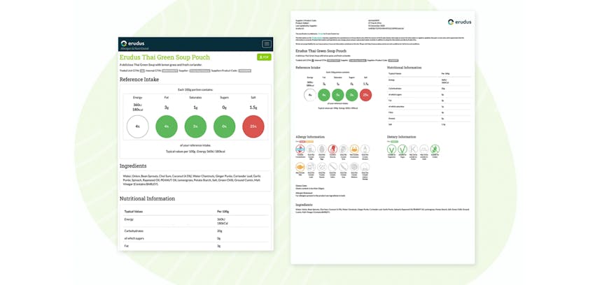 Solutions Spotlight: Allergen & Nutritional Data Search  - display