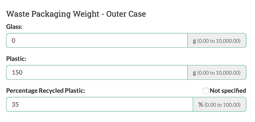 Release Notes - New Attribute - Waste Packaging