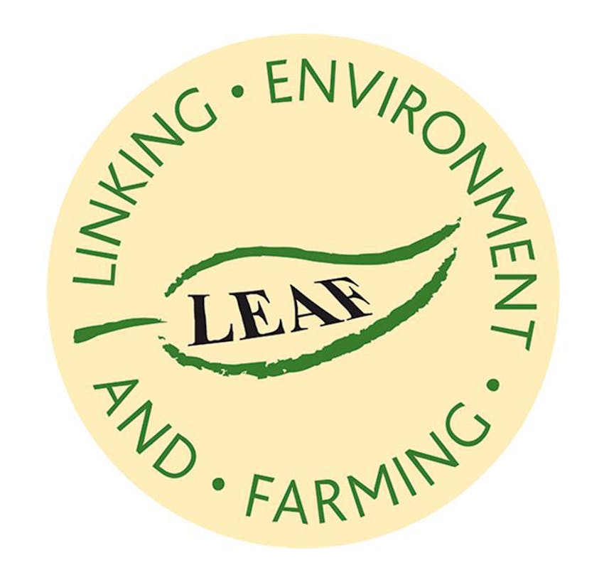 Erudus provides LEAF Certification - LEAF logo with circle