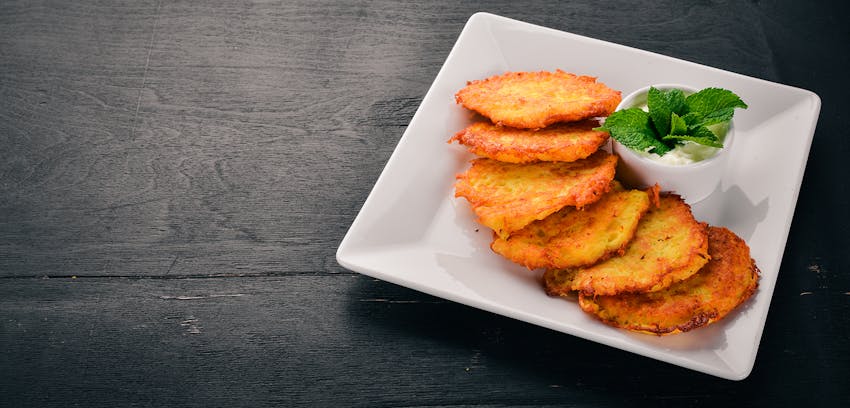 St Patrick’s Day Menu Ideas - boxty with sour cream