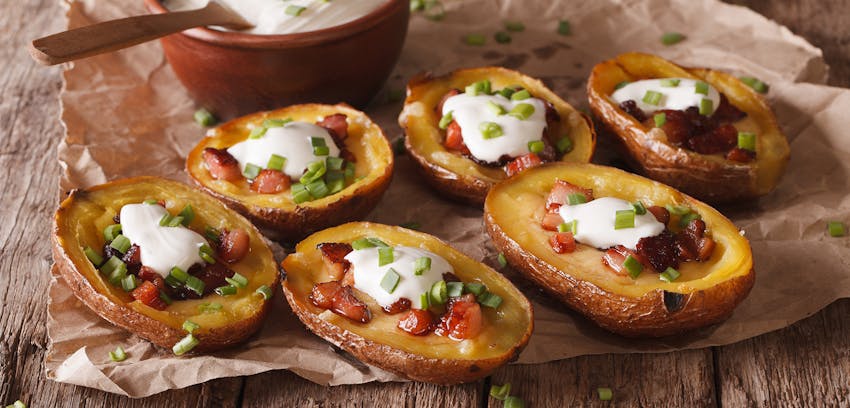 Best potato dishes - Loaded potato skins