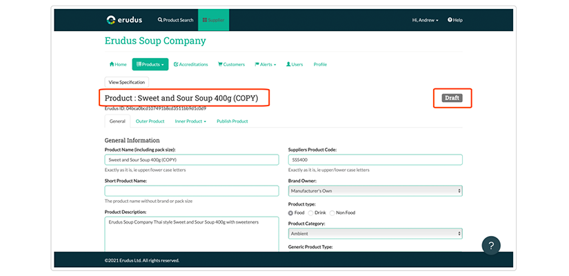 Product names - product names on Erudus Product names - product names on Erudus