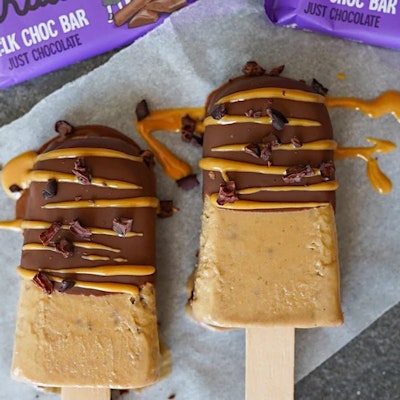 Peanut Butter and Chocolate Popsicles