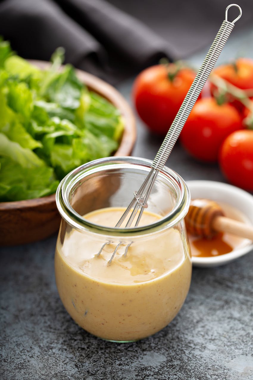 Mustard Allergy - mustard and honey salad dressing